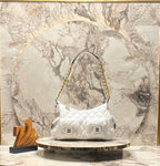 Chanel Shiny Trendy Pockets Hobo White