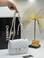 Chanel 1.55 White Bag