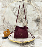 YSL Saint Laurent Jamie Shoulder Pouch – Μπορντό