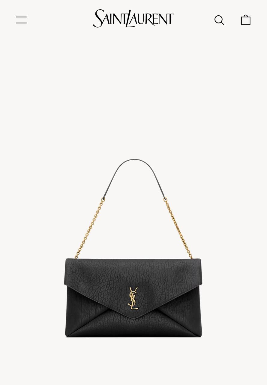 YSL Yves Saint Laurent Cassandre Large Pouch On Chain
