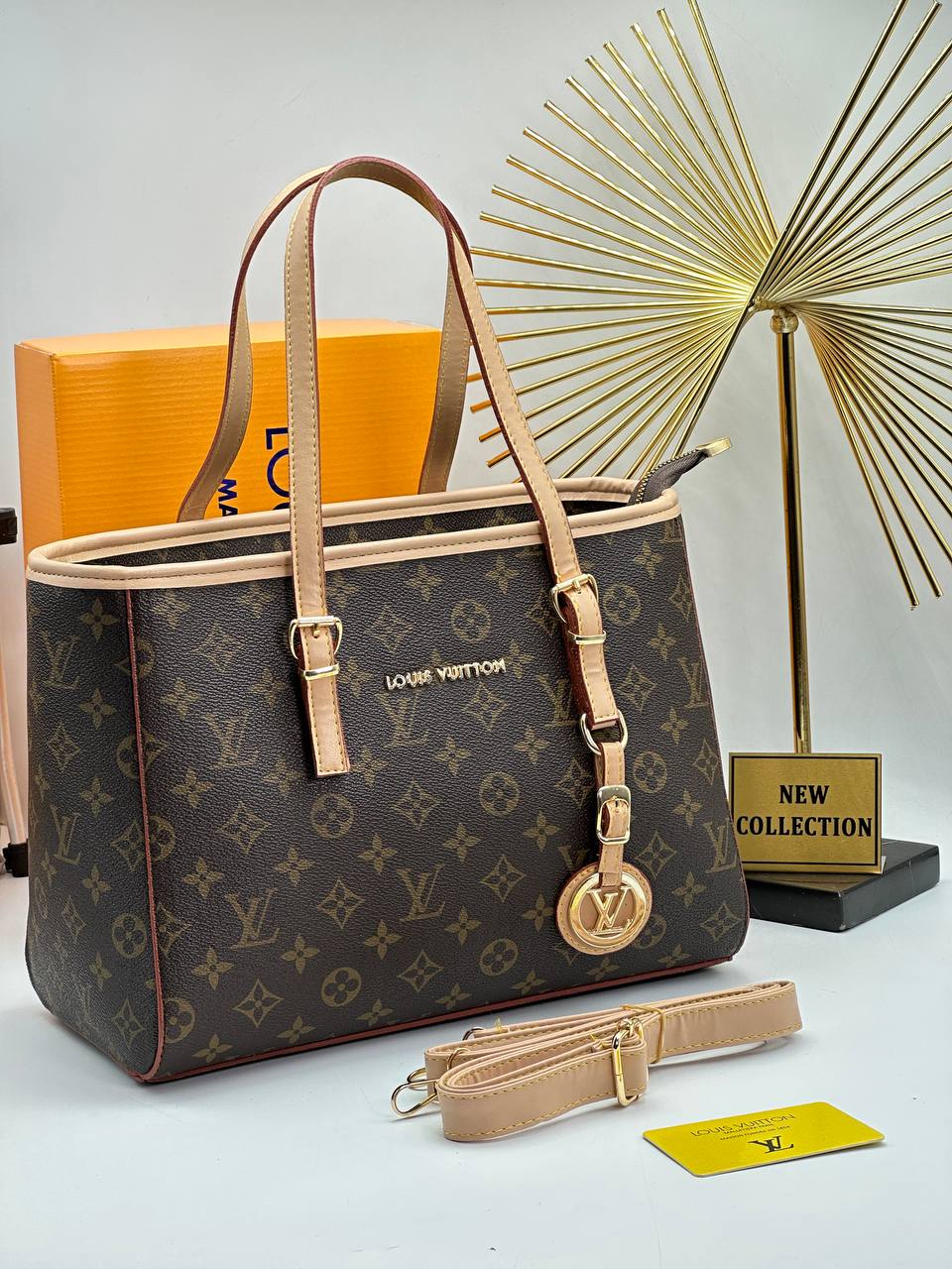Τσάντα Tote Monogram Brown