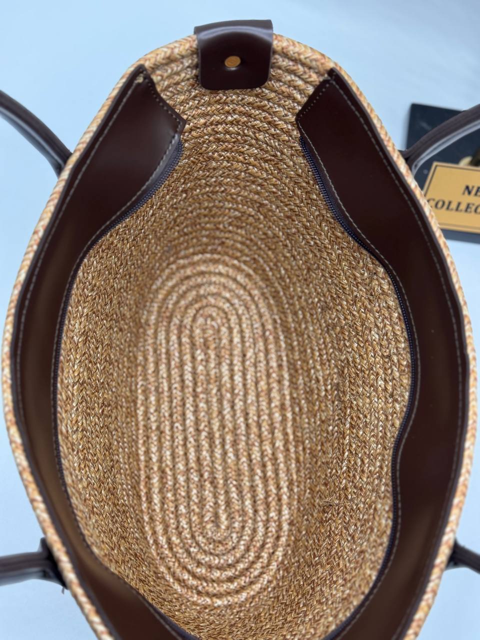 Miu Miu Ψάθινη Καλοκαιρινη Tote Bag Black