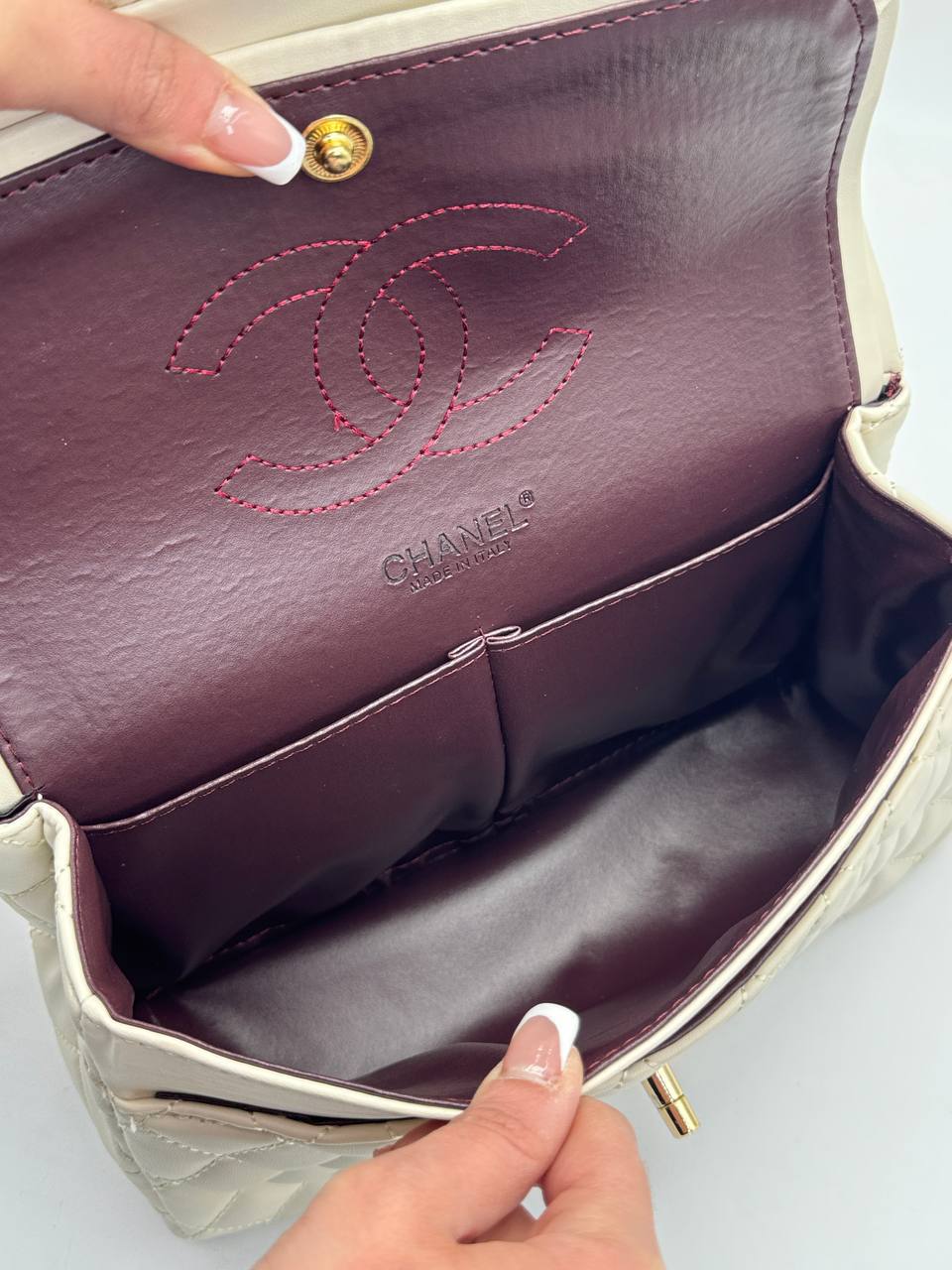 Chanel 2.55 Μαύρη Shiny