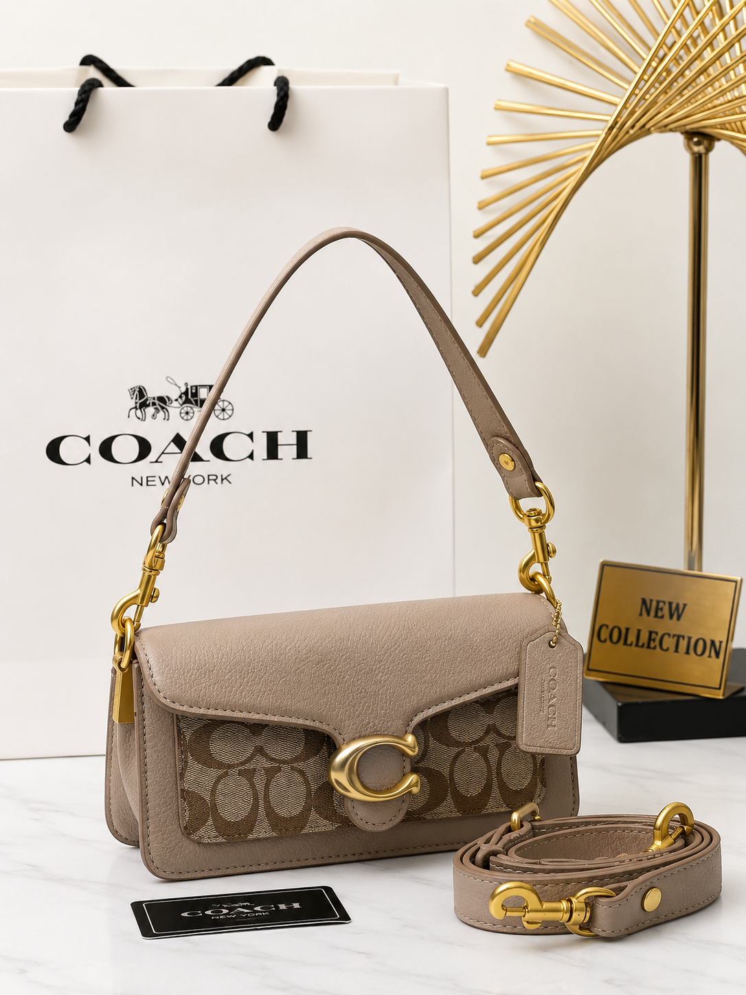 Coach Tabby Μπεζ Small