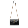 ΥSL Saint Laurent τσάντα με αλυσίδα - Μαύρη