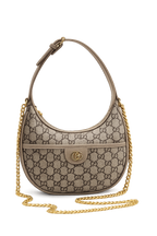 Gucci GG Half Moon Shoulder Bag - Beige