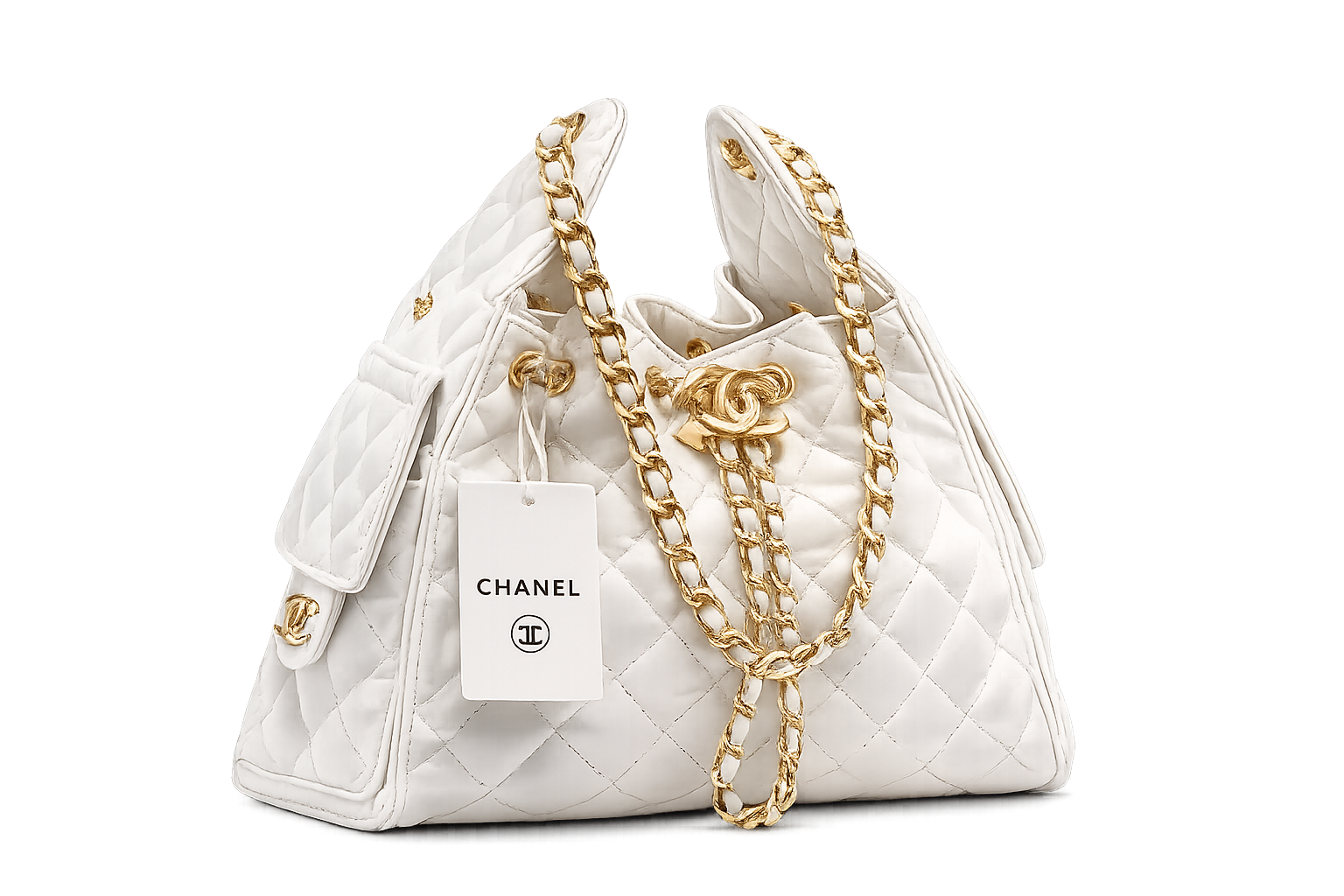 CHANEL 25 - Άσπρη Medium
