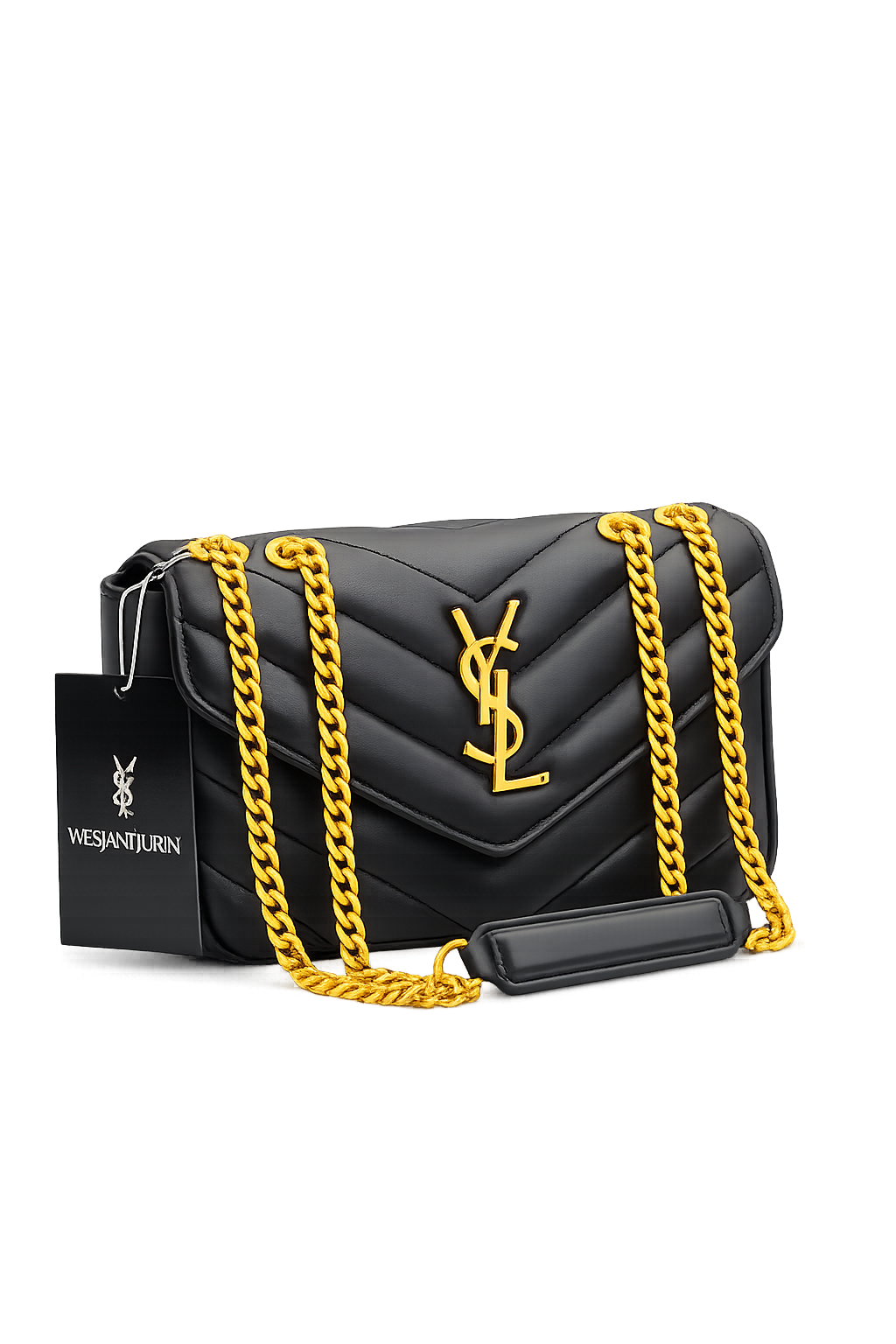 YSL Saint Laurent Loulou Μαύρη Μεσαία