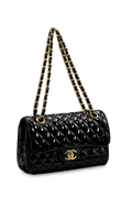 Chanel 2.55 Μαύρη Shiny