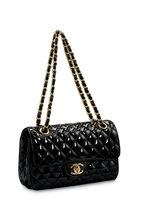 Chanel 2.55 Μαύρη Shiny