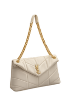 YSL Saint Laurent Saint Laurent Loulou Puffer Off White
