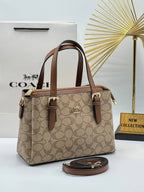 Coach Mollie Tote 25 - Μπεζ