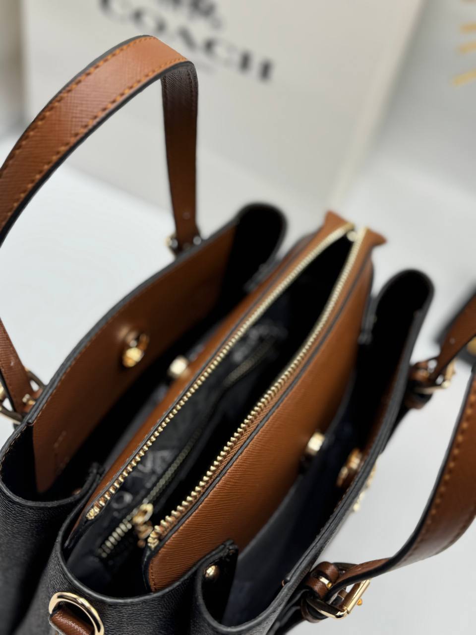 Coach Mollie Tote 25 - Καφέ