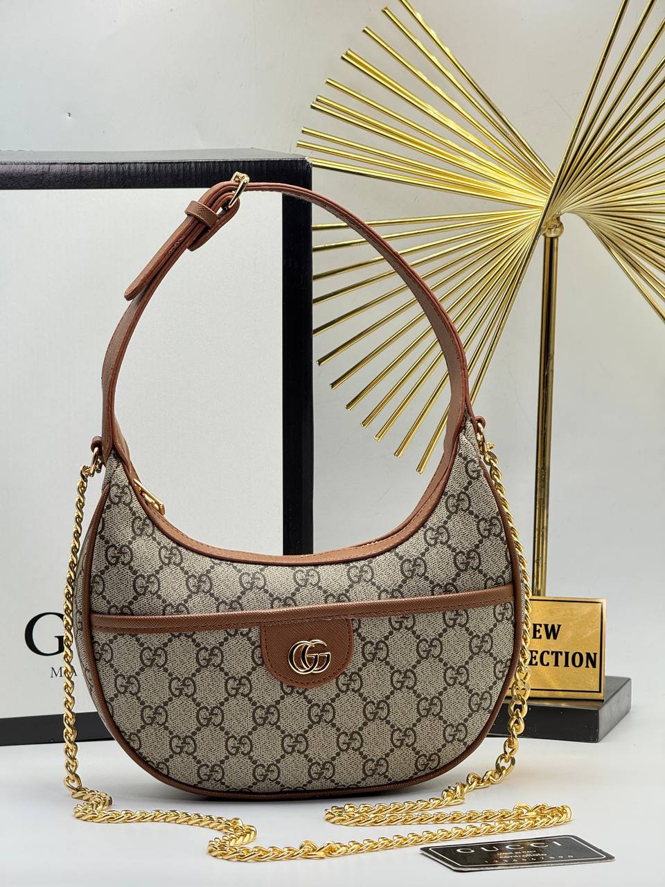 Gucci GG Half Moon Shoulder Bag