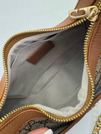 Gucci GG Half Moon Shoulder Bag - Beige