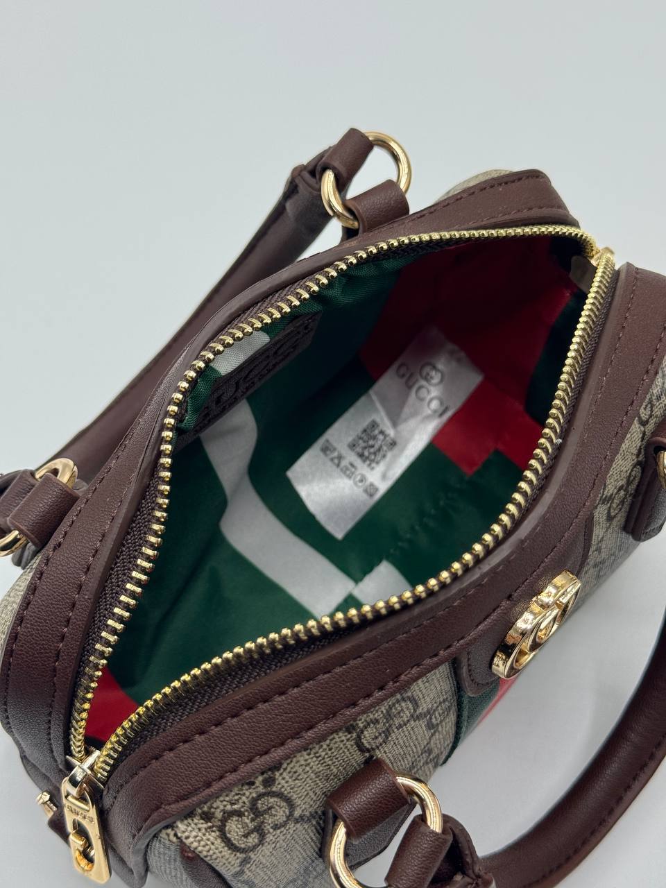 Gucci Ophidia Mini Boston Bag - Μπεζ