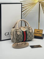 Gucci Ophidia Mini Boston Bag - Μπεζ
