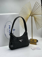 Prada With Crystals Mini Bag -Black