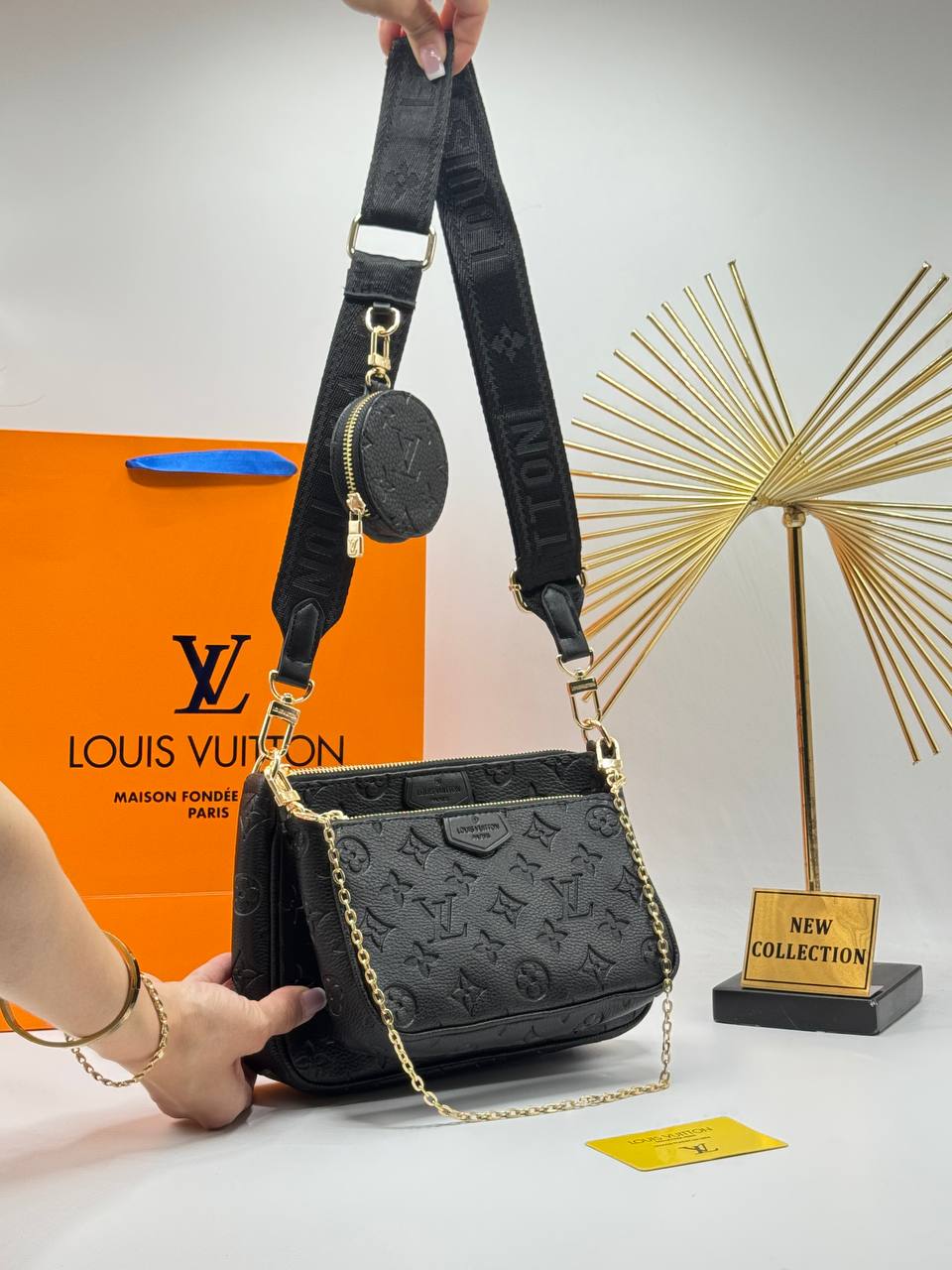 Louis Vuitton Multi Pochette Accessoires Monogram Μαύρο