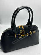 Miu Miu Arcadie Style Structured Bag – Black