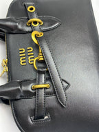 Miu Miu Arcadie Style Structured Bag – Black