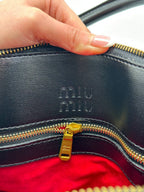 Miu Miu Arcadie Style Structured Bag – Black