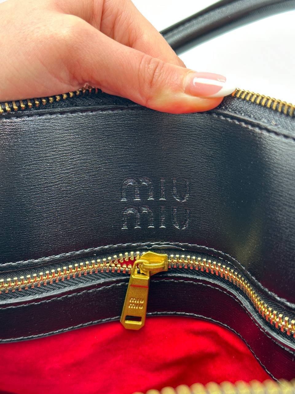 Miu Miu Arcadie Style Structured Bag – Black