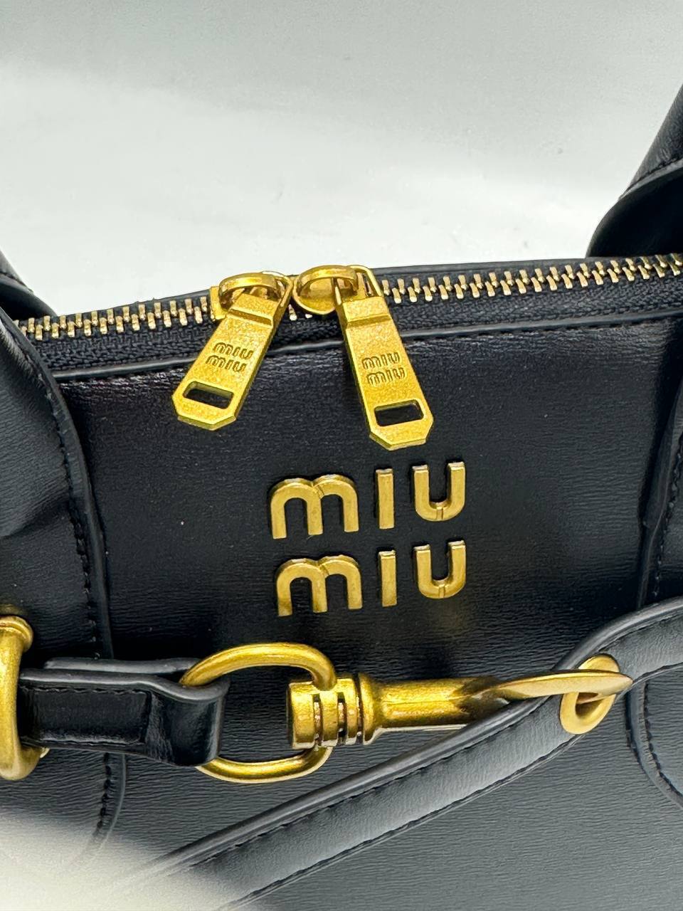 Miu Miu Arcadie Style Structured Bag – Black
