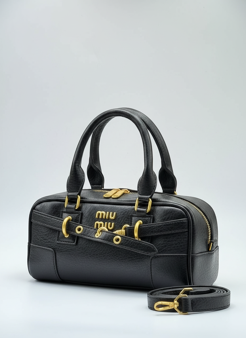 Miu Miu Handbag with Strap – Black