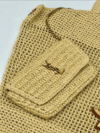 YSL Saint Laurent Icare in Raffia Bag