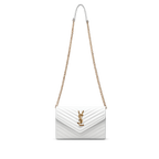 ΥSL Saint Laurent τσάντα με αλυσίδα - Λευκή