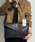 YSL Yves Saint Laurent Cassandre Large Pouch On Chain