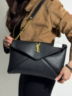 YSL Yves Saint Laurent Cassandre Large Pouch On Chain