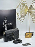YSL Saint Laurent Mini Chevron Bag – Black