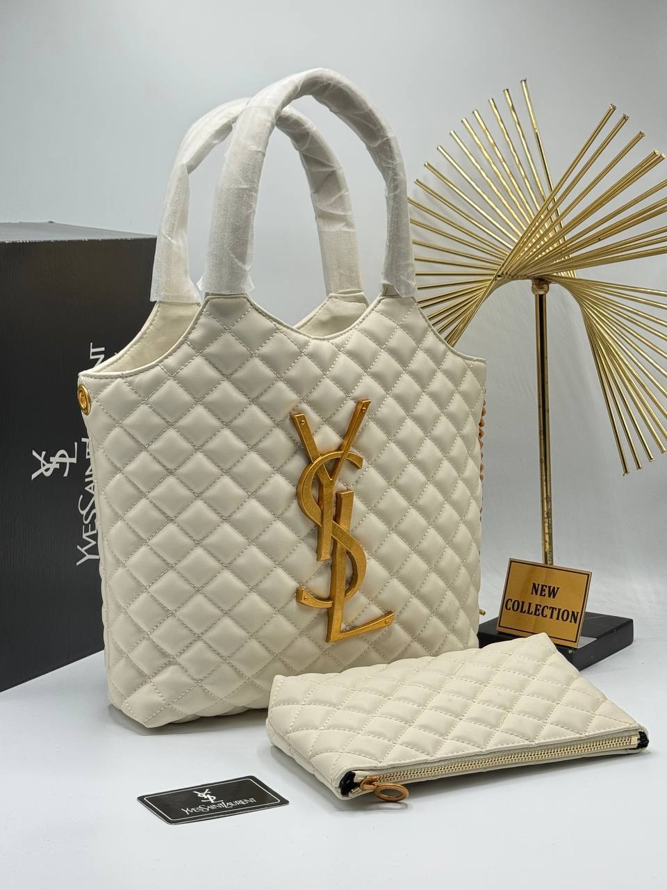 YSL Yves Saint Laurent Icare - Medium - White
