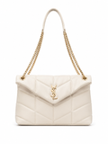YSL Saint Laurent Saint Laurent Loulou Puffer Off White
