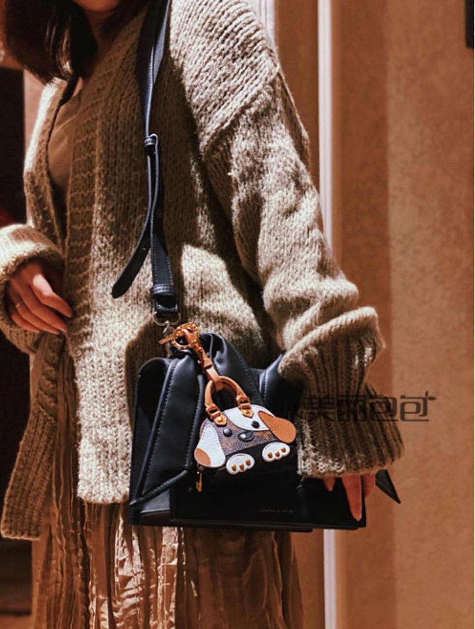 Louis Vuitton Dog Bag Charm / Keychain