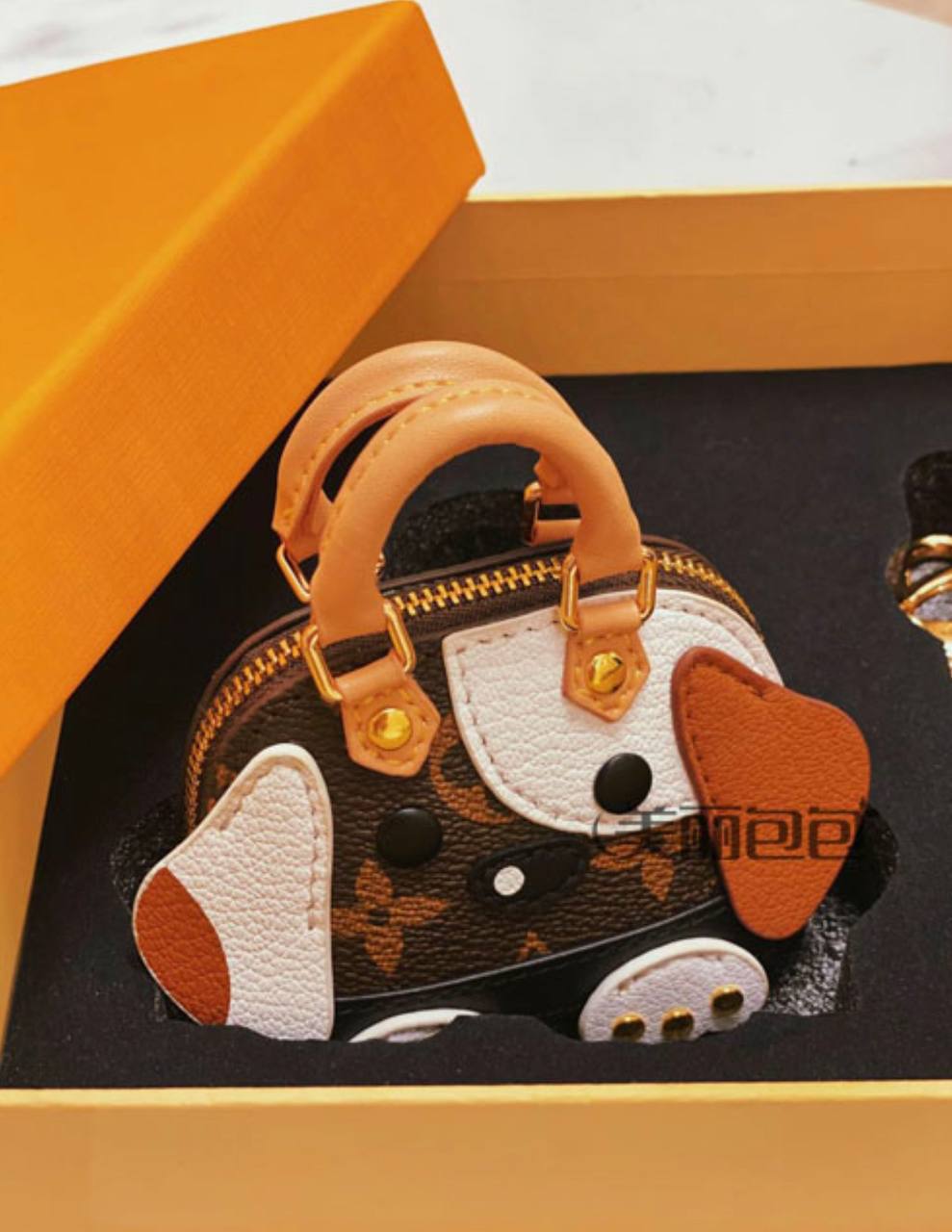 Louis Vuitton Dog Bag Charm / Keychain