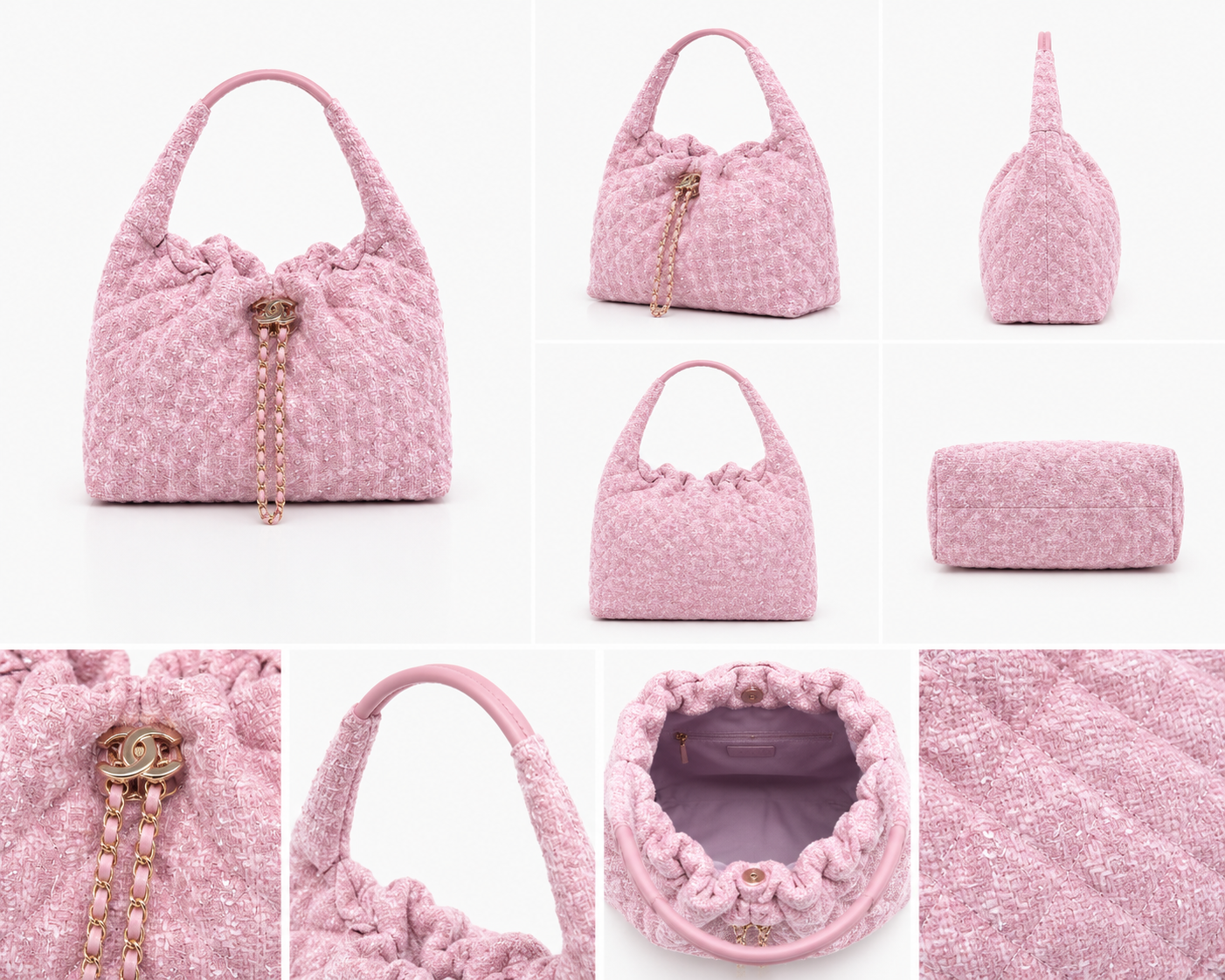 Chanel Hobo Bag Καπιτονέ - Pink