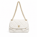 Chanel 25 Maxi Flap Bag White