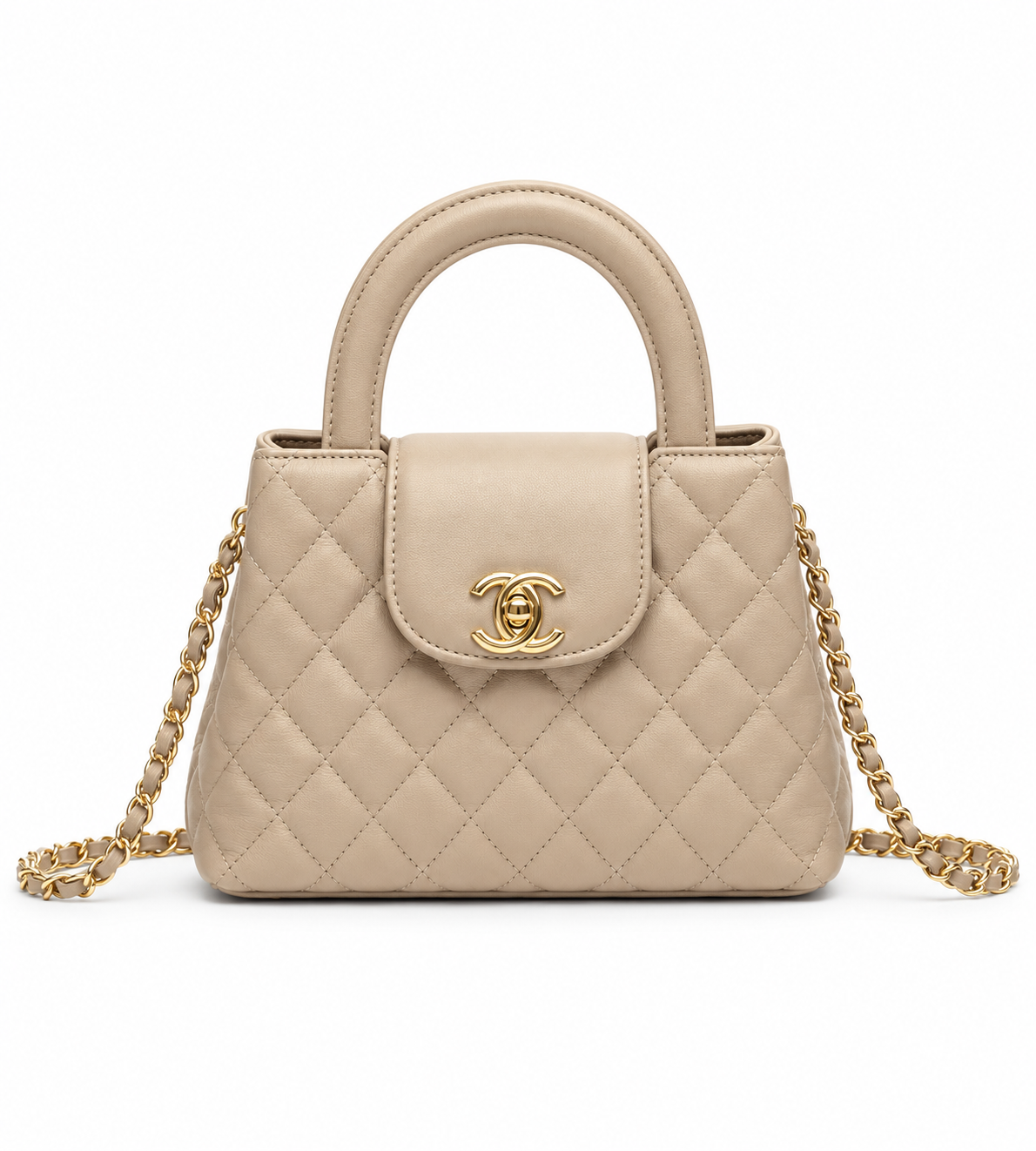 Chanel Nano Kelly Shopper -  Μπεζ