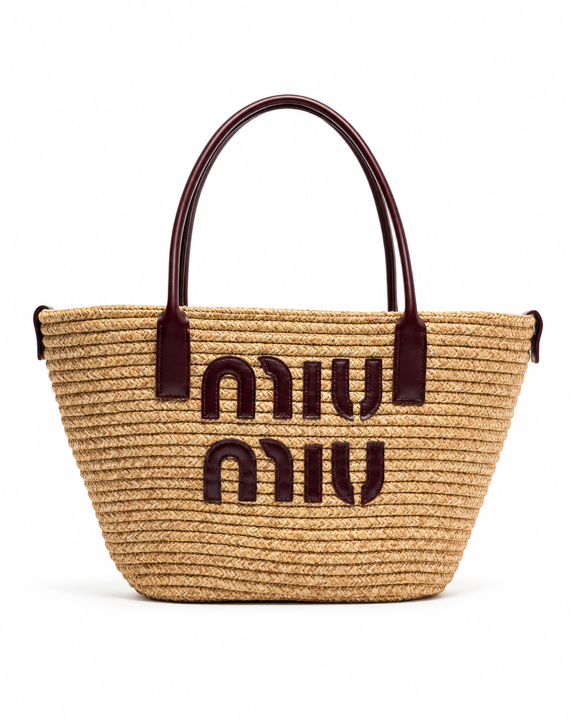 Miu Miu  Ψάθινη Καλοκαιρινη Tote Bag