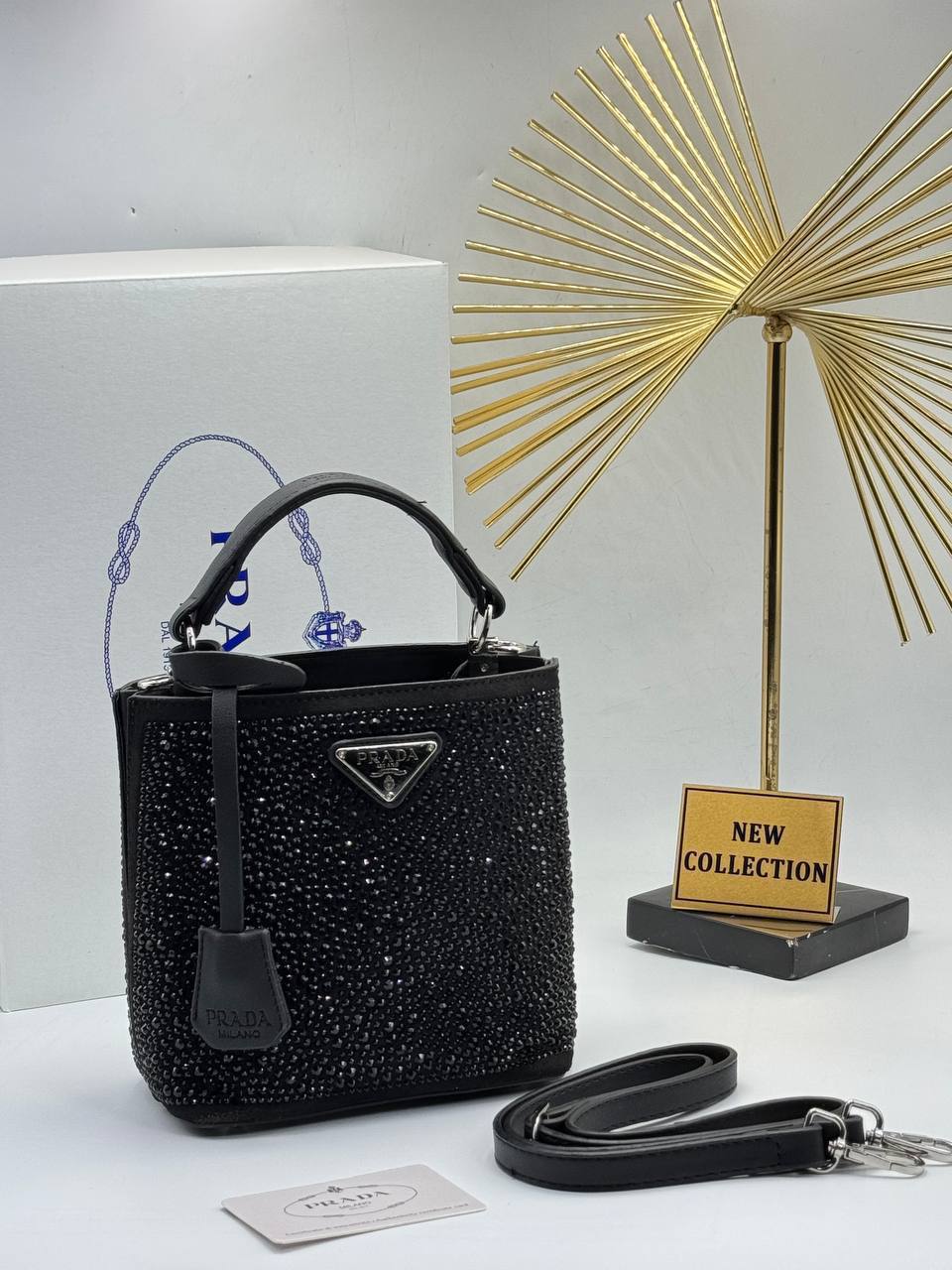 Prada Panier Crystal Black