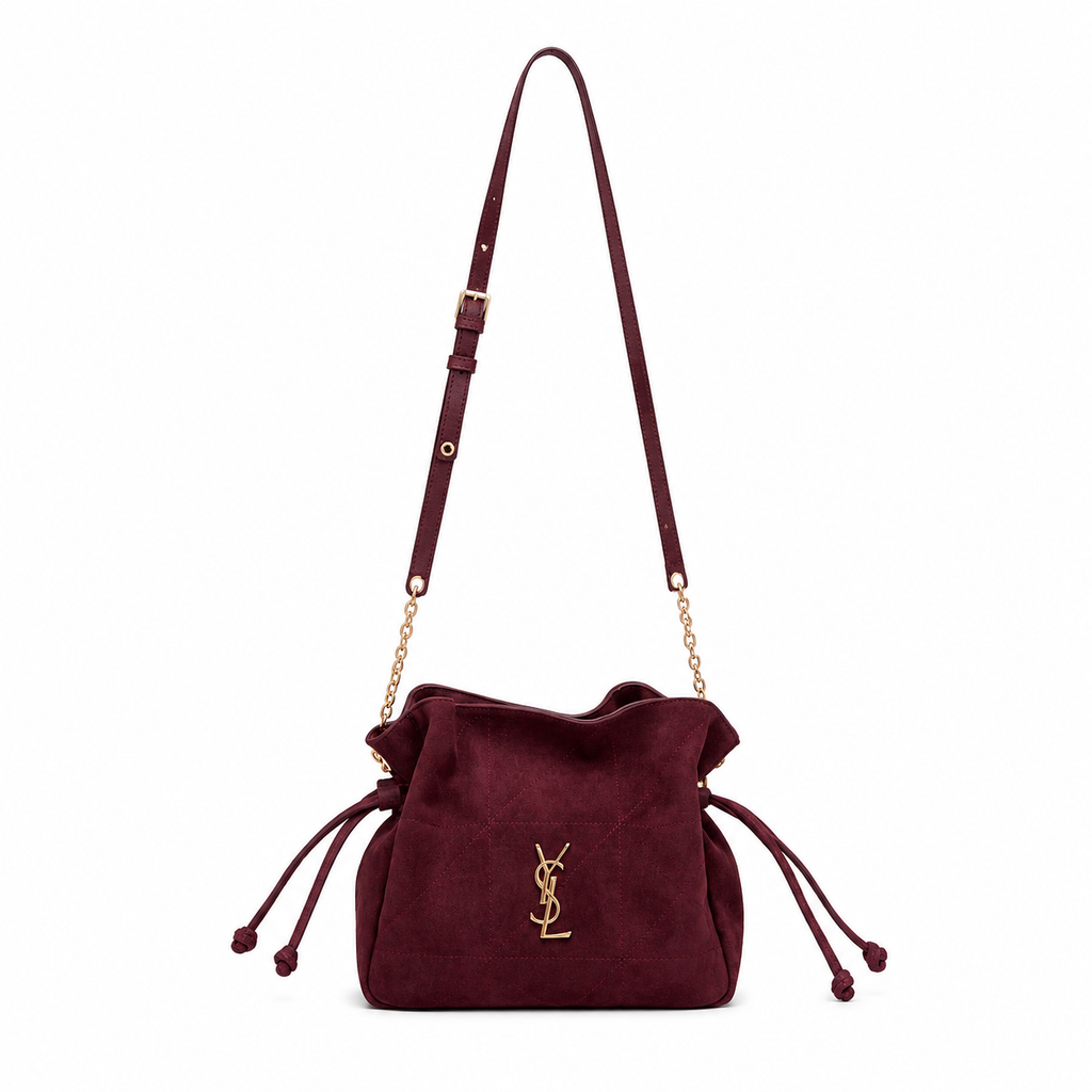 YSL Saint Laurent Jamie Shoulder Pouch – Μπορντό
