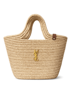 YSL Ψάθινη Tote Τσάντα – Natural | Καλοκαιρινή Oversized Τσάντα Ώμου